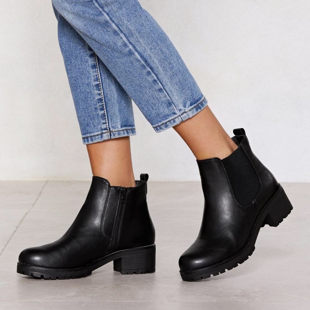 Nasty Gal Follow My Footsteps Chelsea Boots